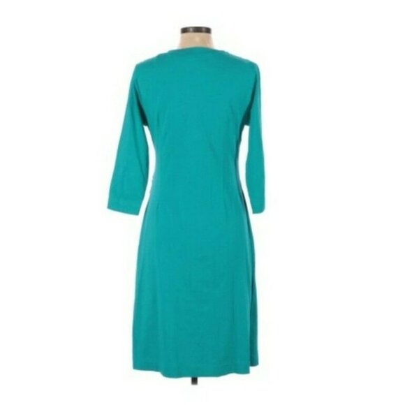 NEW Soft Surroundings Where Anywhere Faux Wrap Ruched Side Midi Dress S Petite - Picture 3 of 3